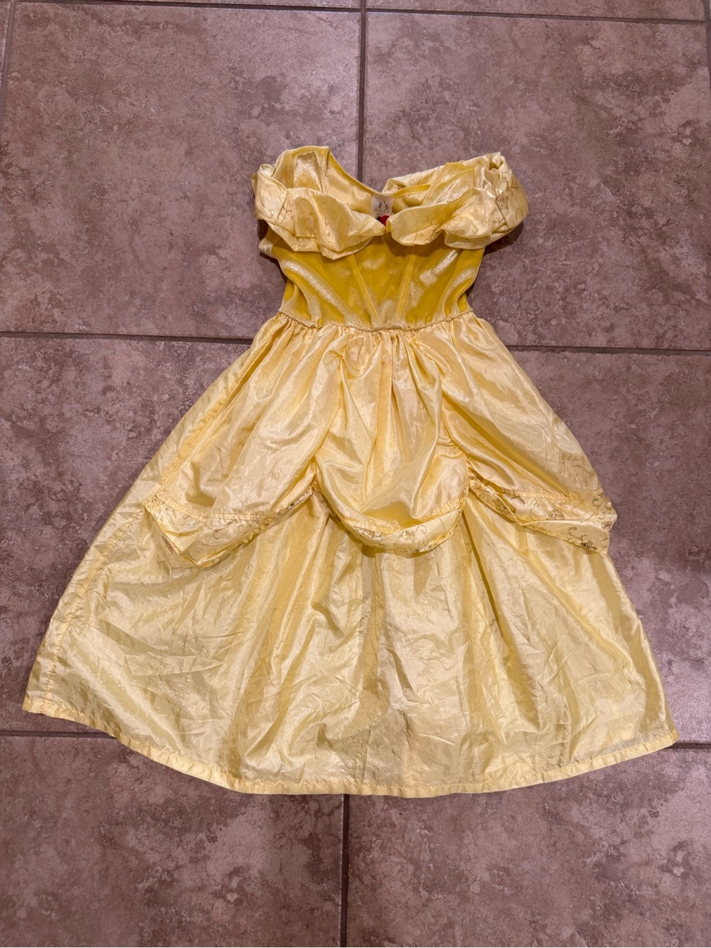 Little Adventures Yellow Belle Beauty Dress - Girls Medium 3-5 Years